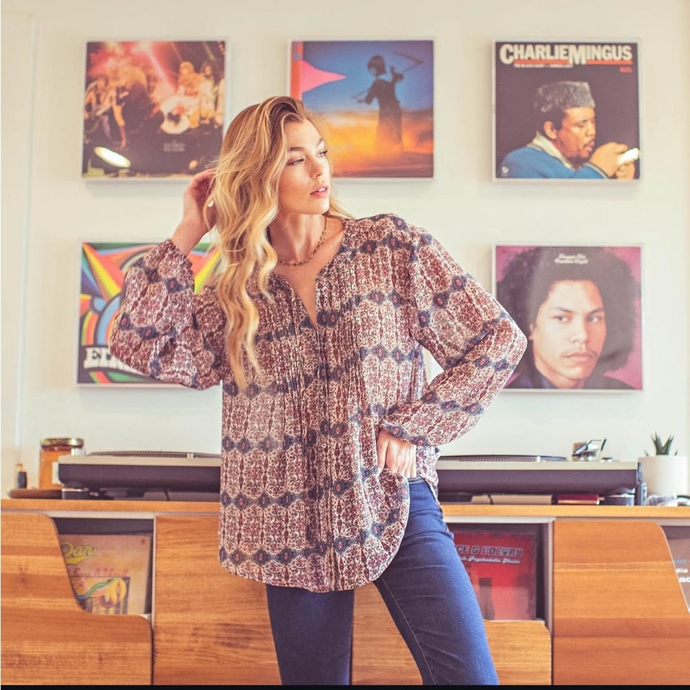 KORI AMERICA boho top